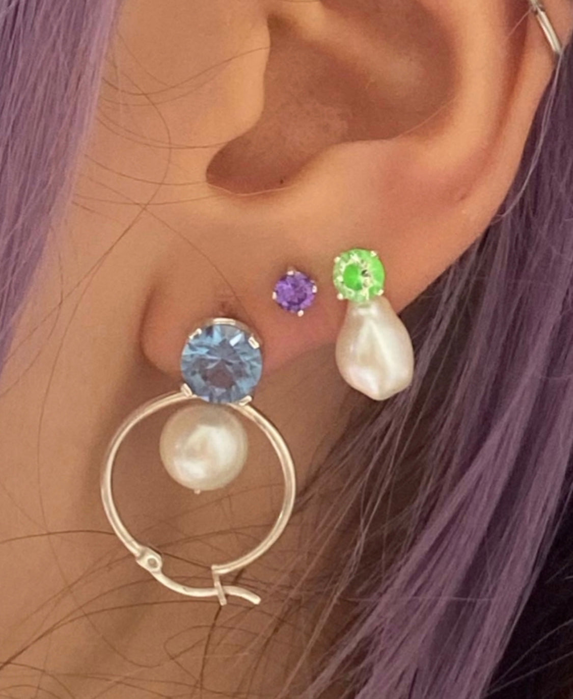 Nerdz Pearl Drop Stud - Wholesale