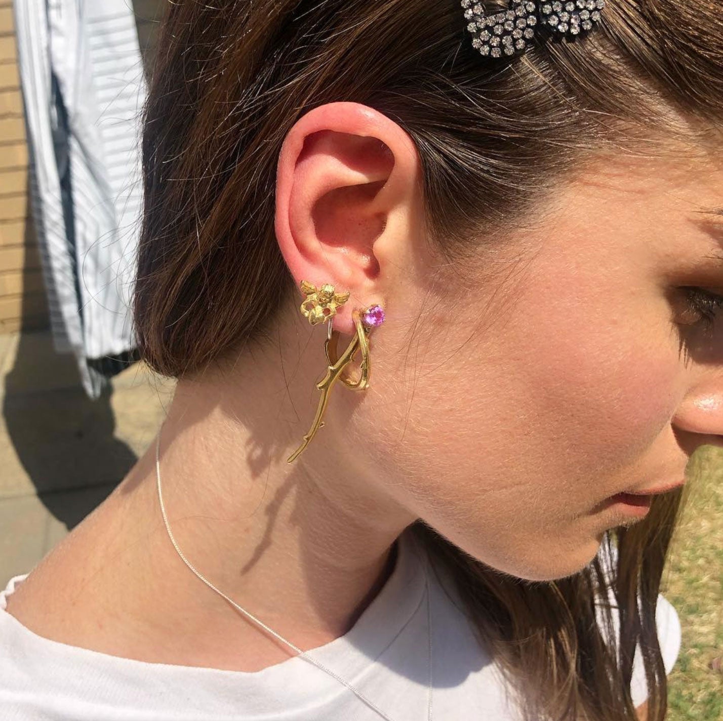 Powersuit Earring - Gold Plated