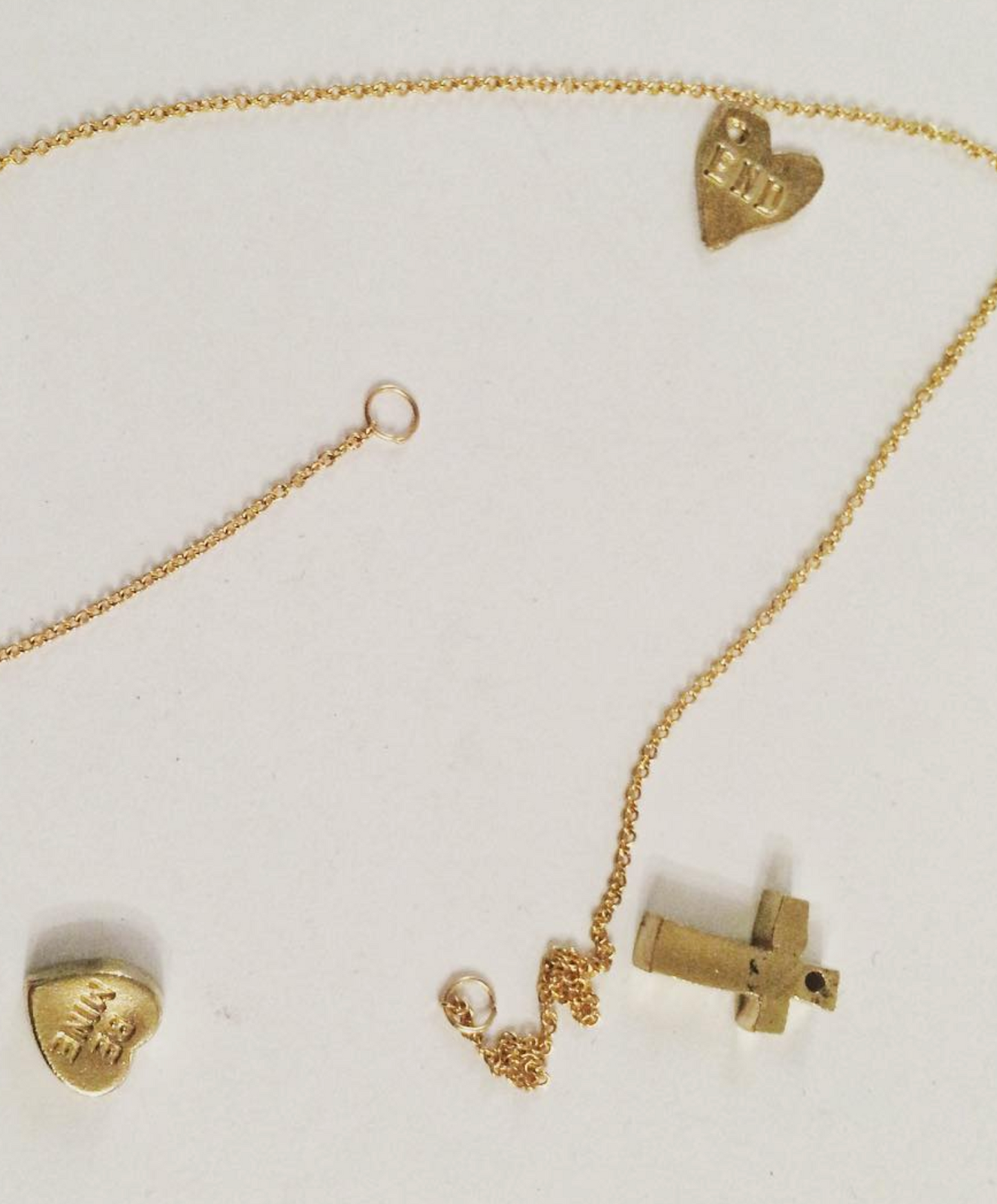 Block Cross Pendant - Gold - Wholesale