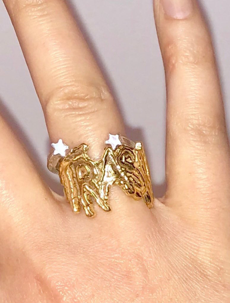 We See The Stars Ring - Silver - Wholesale