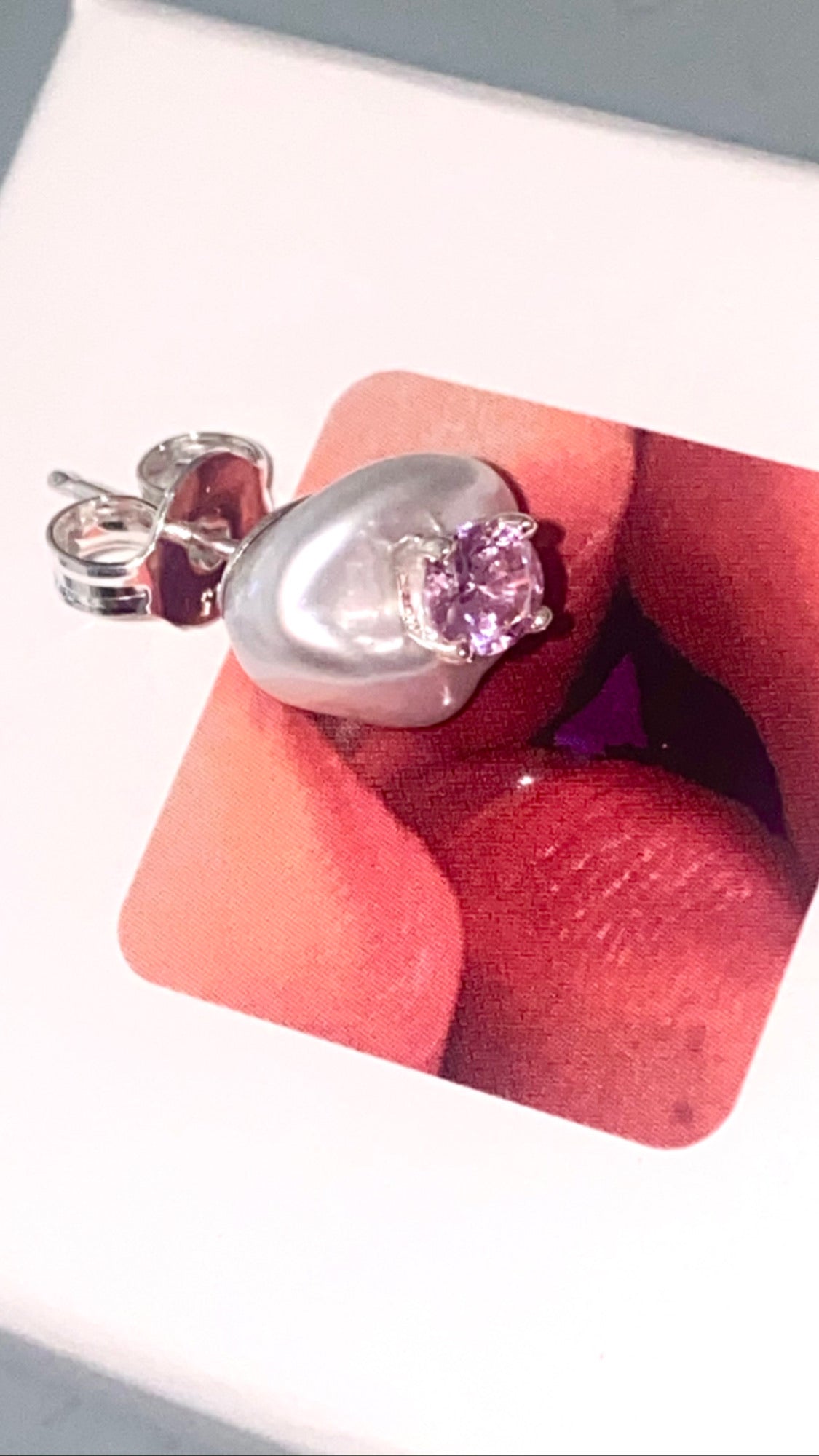 Nerdz Stud - Pink/Silver - Wholesale