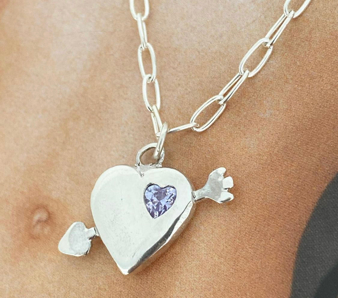 OK Cupid Necklace - Silver - Wholesale