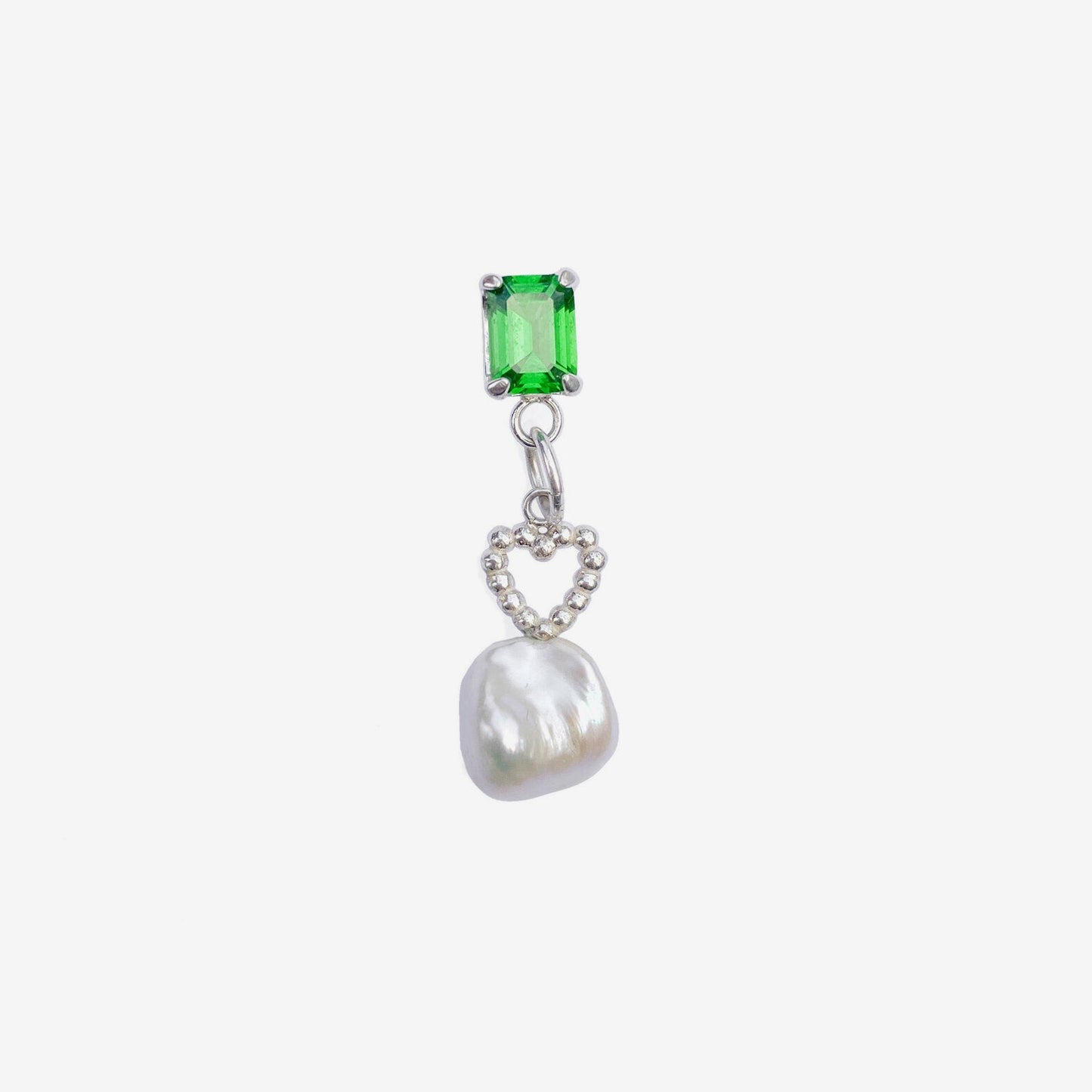 Pocket Pearl Earring - Green - Wholesale